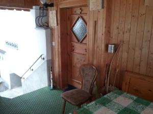 Postel nebo postele na pokoji v ubytování Walser Chalet Casa Paterna