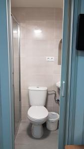 Koupelna v ubytování Guesthouse Central
