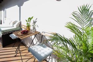 En balkon eller terrasse på Corral del Conde