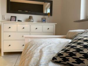 Postel nebo postele na pokoji v ubytování Luxus-Apartment Quierschied