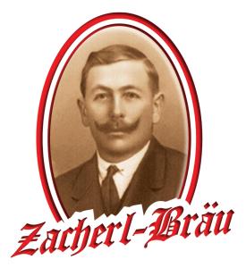 una foto in bianco e nero di un uomo con i baffi di Gasthof Zacherlbräu a Bruck an der Grossglocknerstrasse