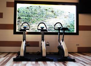Fitness centrum a/nebo fitness zařízení v ubytování Complejo Turístico Los Escullos San Jose