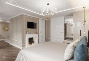 Llit o llits en una habitació de Boutique Hotel Himmelrich