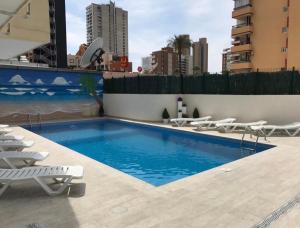 The swimming pool at or close to Playa de Levante Sea View Apartment