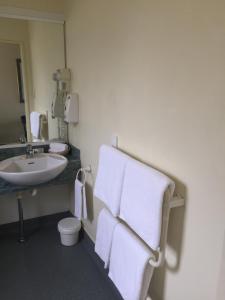 Koupelna v ubytování Bentons Motel