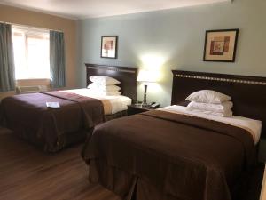 Postel nebo postele na pokoji v ubytování Value Inn Motel EUGENE AIRPORT