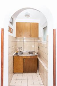 Dapur atau dapur kecil di Lussino Accommodation