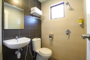 Koupelna v ubytování Kepong Hotel