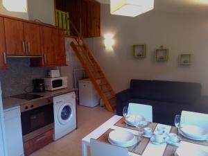 Kuchyň nebo kuchyňský kout v ubytování Apartment Gran Sol El Tarter