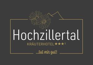 カルテンバッハにあるKräuterhotel Hochzillertal 3 Sterne Superiorの花の付いた病院のロゴ