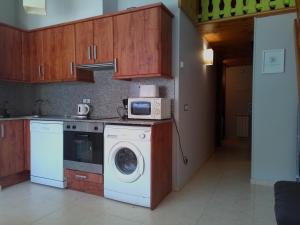 Kuchyň nebo kuchyňský kout v ubytování Apartment Gran Sol El Tarter