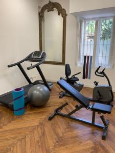 Fitness centrum a/nebo fitness zařízení v ubytování Lolli Palace Hotel