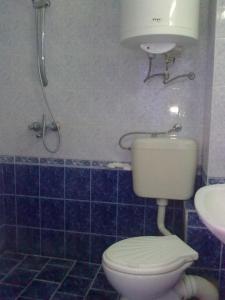 La salle de bains est pourvue de toilettes et d'un lavabo. dans l'établissement Синя Иглика, à Kosharitsa