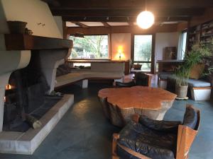 Ruang duduk di Le gîte du Val