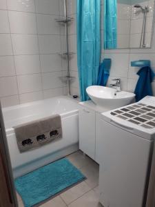 Apartamencik w centrum tesisinde bir banyo