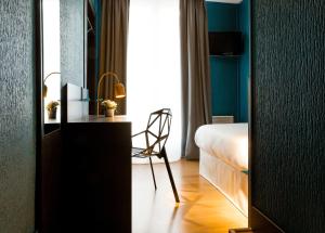 Postel nebo postele na pokoji v ubytování Hotel Daval