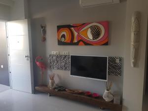 Telewizja i/lub zestaw kina domowego w obiekcie Torre de la horadada Alicante