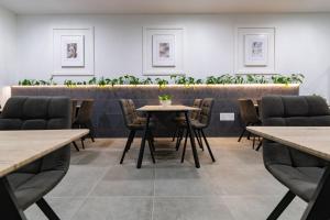 A seating area at Penzión pod brezami**