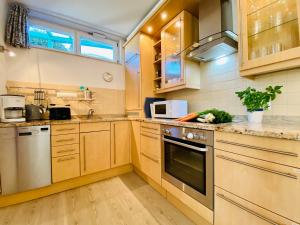 Η κουζίνα ή μικρή κουζίνα στο Gartenhaus Villa Sanssouci