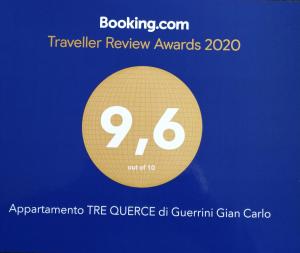 Certifikát, ocenenie alebo iný dokument vystavený v ubytovaní Appartamento TRE QUERCE di Guerrini Gian Carlo