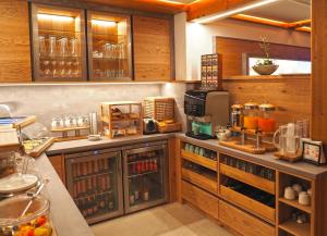 A kitchen or kitchenette at Pension Anni