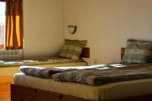 Postel nebo postele na pokoji v ubytování Durchova Kashta Family Hotel