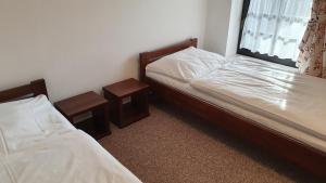 Posteľ alebo postele v izbe v ubytovaní Apartmány EDDY