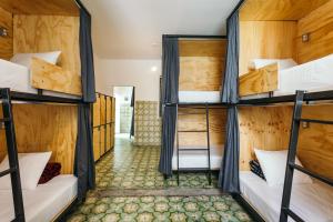 Postel nebo postele na pokoji v ubytování CASA MX alameda + 37 fotografií