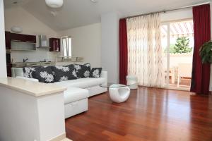 Kuchyň nebo kuchyňský kout v ubytování Apartment Markorcula