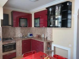 Kuchyň nebo kuchyňský kout v ubytování Gocha's apartaments