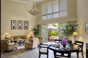 Гостиная зона в The Residence Mauritius