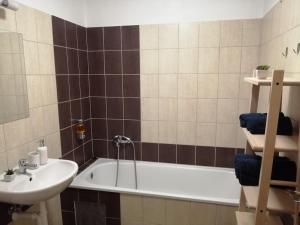 Koupelna v ubytování Apartmány U Stříbrných