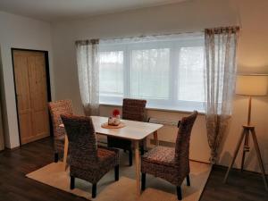 Posezení v ubytování Apartmány U Stříbrných