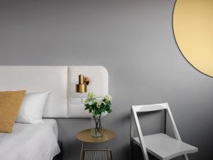 Letto o letti in una camera di Mr.Mantter