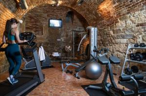 Fitness centrum a/nebo fitness zařízení v ubytování Leopolis Hotel