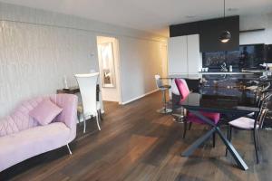 Kuchyň nebo kuchyňský kout v ubytování Gardenpark Loft