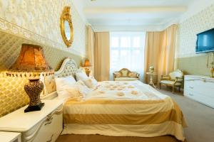 Katil atau katil-katil dalam bilik di Hotel Pension Dahlem