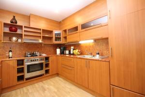 Kuchyň nebo kuchyňský kout v ubytování Tallinn City Apartments Roosikrantsi