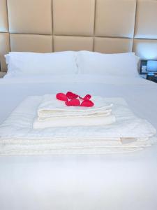 Voodi või voodid majutusasutuse Ramel Hotel toas