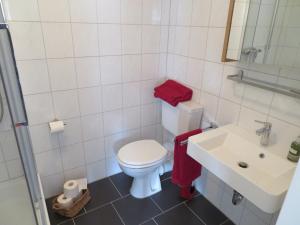 Koupelna v ubytování Ferienapartment Hugos