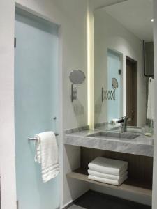 Hotel Blanco Pachuca的一间浴室
