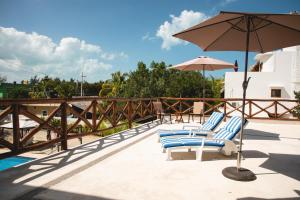 Bazén v ubytování Villas Palmar Holbox nebo v jeho okolí