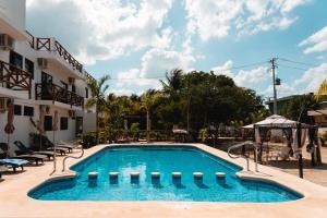 Bazén v ubytování Villas Palmar Holbox nebo v jeho okolí