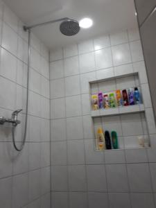 Koupelna v ubytování Forsthof