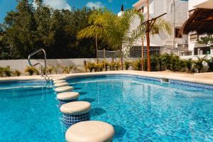 Bazén v ubytování Villas Palmar Holbox nebo v jeho okolí