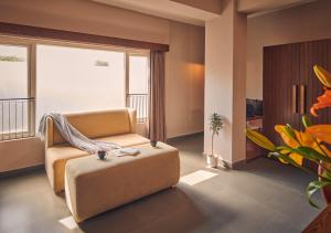 Posezení v ubytování Minimalist Poshtel & Suites