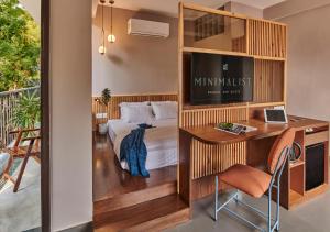 Posezení v ubytování Minimalist Poshtel & Suites + 37 fotografií