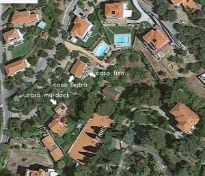 インペリアにあるLa casa di Fedraの郊外家跡地図