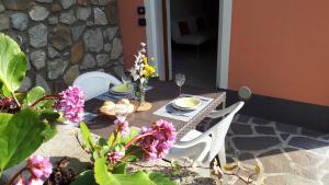 Vonkajšia záhrada v ubytovaní Appartamenti Casa Nina, lago,montagne, uliveti