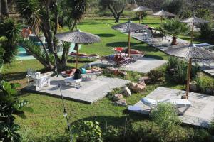 A garden outside Rhodian Sun Hotel